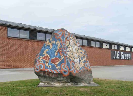 Replica of Harald Bluetooth’s rune stone in Viborg. Photo: Anne Pedersen.