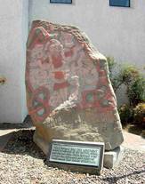 Replica of Harald Bluetooth’s rune stone in Yorba Linda. Photo: Lisbeth Imer